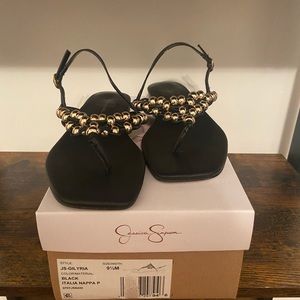 Square toe sandals